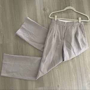 Aritzia Wilfred Effortless Linen Pants - Gull Grey